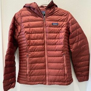 Patagonia Rust Quilted Sweater Jacket Size Medium